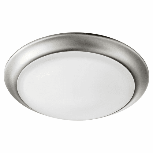 Quorum LED 9.5" 1-LT Outdoor Ceiling Mount - Satin Nickel  - 905-10-65