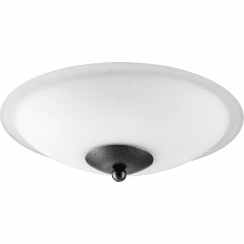 Quorum Low Profile Ceiling Fan Light Kit - Noir W/ Satin Opal - 1180-869
