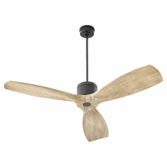 Quorum Lurus 64" 3-Blade LED Ceiling Fan - Matte Black  - 30643-59
