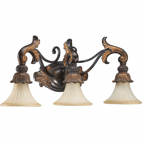 Quorum Madeleine 3-LT Vanity - Corsican Gold - 5230-3-88