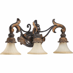 Quorum Madeleine 3-LT Vanity - Corsican Gold - 5230-3-88 Quorum Madeleine 3-LT Vanity - Corsican Gold - 5230-3-88