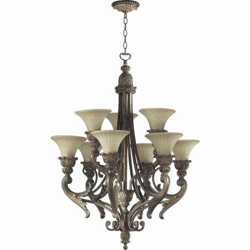 Quorum Madeleine 9-LT Chandelier - Corsican Gold - 6230-9-88