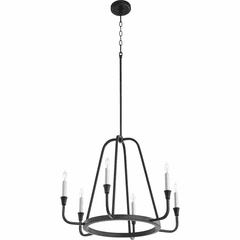 Quorum Marquee 6-LT Chandelier - Noir  - 6314-6-69