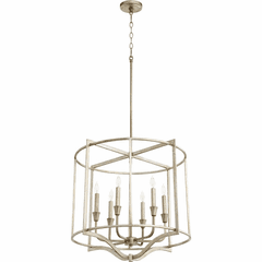 Quorum Marquee 6-LT Nook Light - Aged Silver Leaf  - 6414-6-60