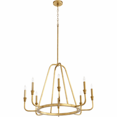 Quorum Marquee 8-LT Chandelier - Gold Leaf  - 6314-8-74