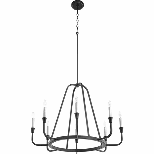 Quorum Marquee 8-LT Chandelier - Noir  - 6314-8-69