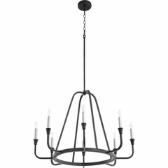 Quorum Marquee 8-LT Chandelier - Noir  - 6314-8-69