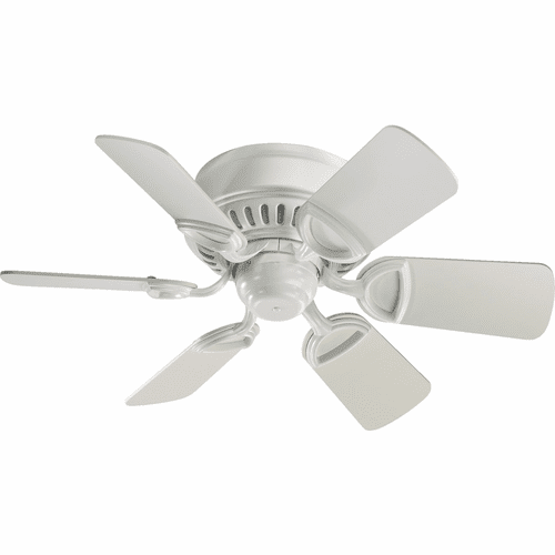 Quorum Medallion 30" 6-Blade Ceiling Fan - Studio White - 51306-8