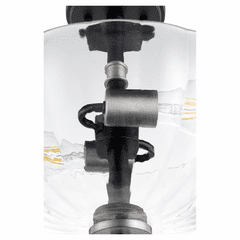 Quorum Monarch 2-LT Dual Mount - Noir w/ Satin Nickel - 210-6965