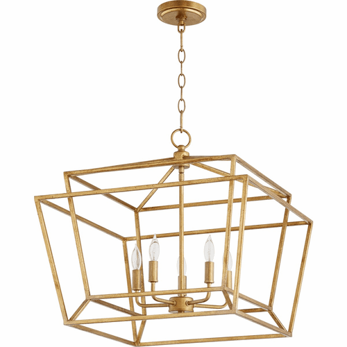 Quorum Monument 5-LT Nook Light - Gold Leaf - 8407-5-74