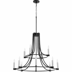 Quorum Olympus 12-LT Chandelier - Noir  - 696-12-69