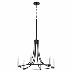Quorum Olympus 6-LT Chandelier - Noir  - 696-6-69