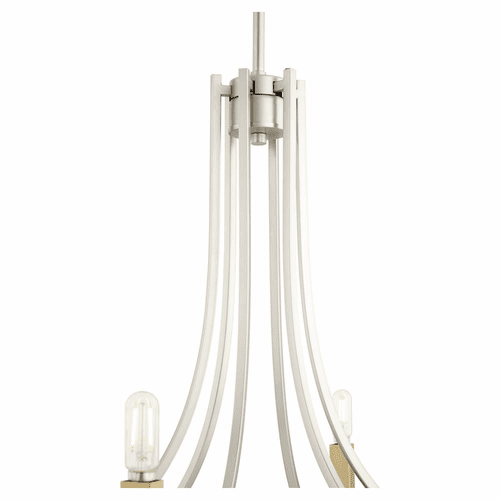 Quorum Olympus 6-LT Chandelier - Satin Nickel  - 696-6-65