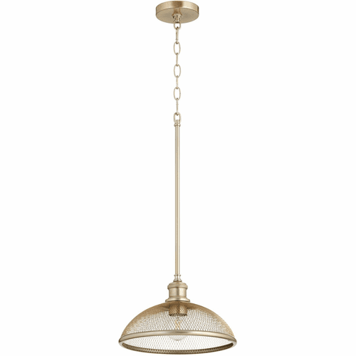 Quorum Omni 1-LT Pendant - Aged Brass - 8212-80