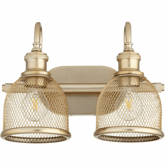 Quorum Omni 2-LT Vanity - Aged Brass - 5212-2-80