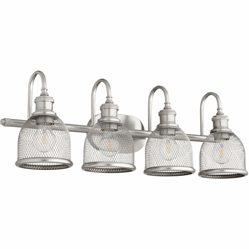 Quorum Omni 4-LT Vanity - Satin Nickel - 5212-4-65