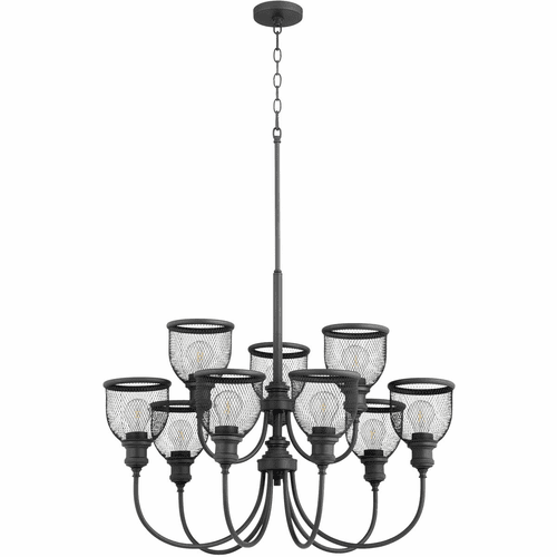 Quorum Omni 9-LT Chandelier - Noir - 6212-9-69