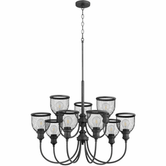 Quorum Omni 9-LT Chandelier - Noir - 6212-9-69
