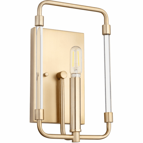 Quorum Optic 1-LT Wall Mount - Aged Brass - 5114-1-80