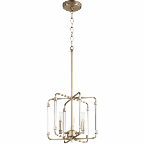 Quorum Optic 3-LT Pendant - Aged Brass - 6114-3-80
