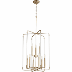 Quorum Optic 9-LT Entry Light - Aged Brass - 8114-9-80