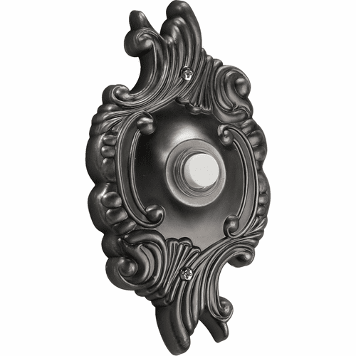 Quorum Opulent Round Door Chime Button - Antique Silver - 7-309-92