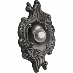 Quorum Opulent Round Door Chime Button - Antique Silver - 7-309-92