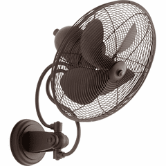 Quorum Piazza 14" Wall Patio Fan - Oiled Bronze - 94144-86