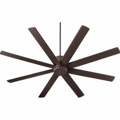 Quorum Proxima 72" 8-Blade Ceiling Fan - Oiled Bronze - 96728-86
