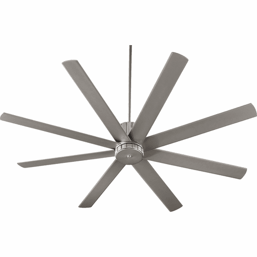 Quorum Proxima 72" 8-Blade Ceiling Fan - Satin Nickel - 96728-65