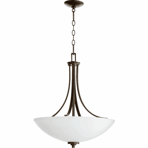 Quorum Reyes 4-LT Pendant - Oiled Bronze - 8060-4-86