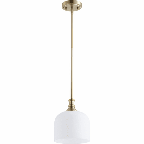 Quorum Richmond 1-LT Pendant - Aged Brass - 3911-80