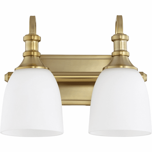 Quorum Richmond 2-LT Vanity - Aged Brass - 5011-2-80
