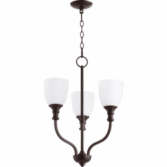 Quorum Richmond 3-LT Chandelier - Oiled Bronze - 6811-3-86