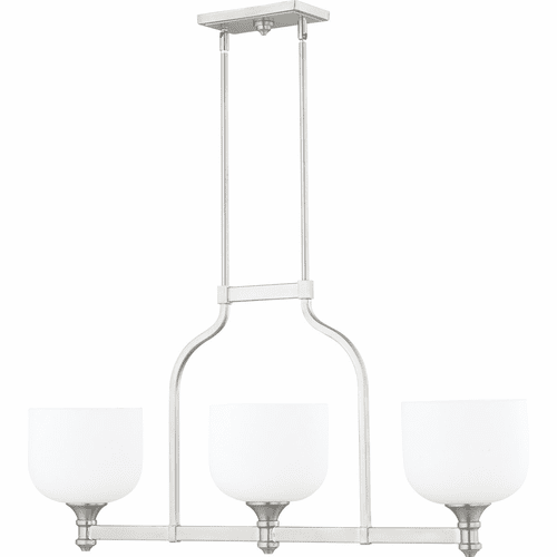 Quorum Richmond 3-LT Up Island Light - Satin Nickel - 6911-3-165