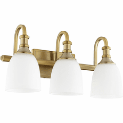 Quorum Richmond 3-LT Vanity - Aged Brass - 5011-3-80