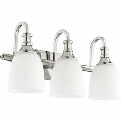 Quorum Richmond 3-LT Vanity - Polished Nickel - 5011-3-62