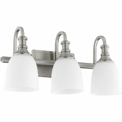 Quorum Richmond 3-LT Vanity - Satin Nickel - 5011-3-65
