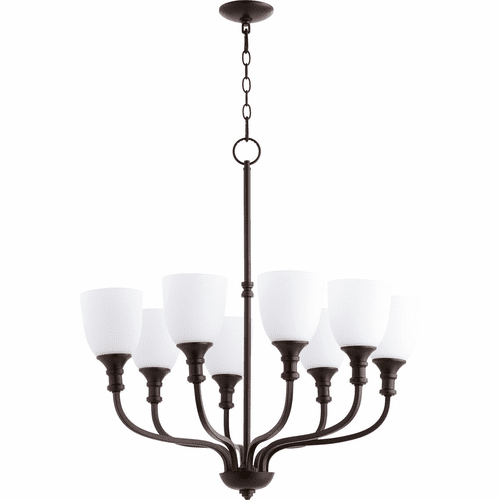 Quorum Richmond 8-LT Chandelier - Oiled Bronze - 6811-8-86