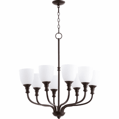 Quorum Richmond 8-LT Chandelier - Oiled Bronze - 6811-8-86