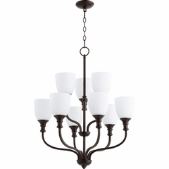 Quorum Richmond 9-LT Chandelier - Oiled Bronze - 6811-9-86
