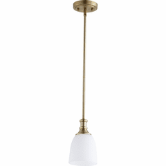 Quorum Richmond Mini Pendant - Aged Brass - 3811-80 Quorum Richmond Mini Pendant - Aged Brass - 3811-80