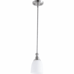 Quorum Richmond Mini Pendant - Satin Nickel - 3811-65 Quorum Richmond Mini Pendant - Satin Nickel - 3811-65