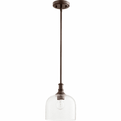 Quorum Richmond Pendant - Oiled Bronze W/ Clear/Seeded - 3911-186 Quorum Richmond Pendant - Oiled Bronze W/ Clear/Seeded - 3911-186