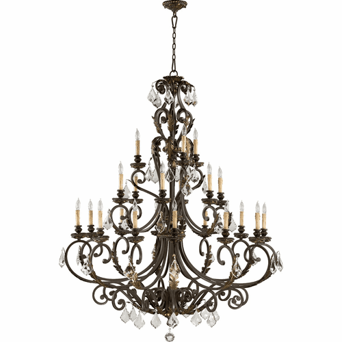 Quorum Rio Salado 21-LT Chandelier - Toasted Sienna - 6157-21-44