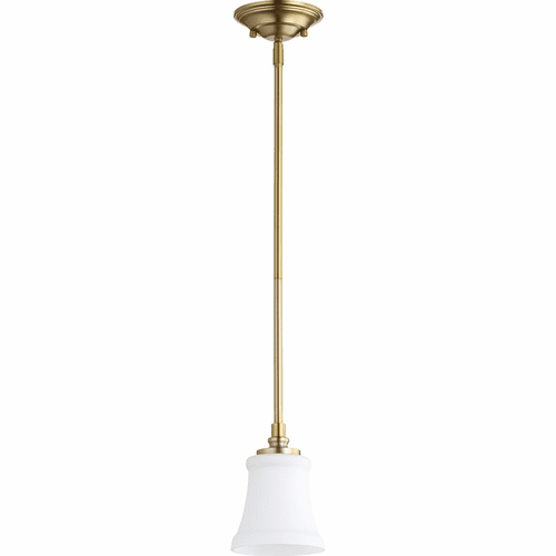 Quorum Rossington 1-LT Pendant - Aged Brass - 3122-80