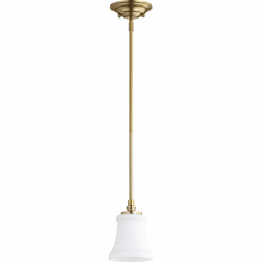 Quorum Rossington 1-LT Pendant - Aged Brass - 3122-80