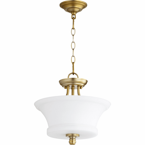 Quorum Rossington 2-LT Dual Mount - Aged Brass - 2922-13-80