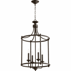 Quorum Rossington 4-LT Entry Light - Oiled Bronze - 6822-4-86