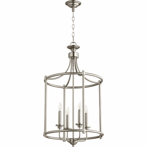 Quorum Rossington 4-LT Entry Light - Satin Nickel - 6822-4-65